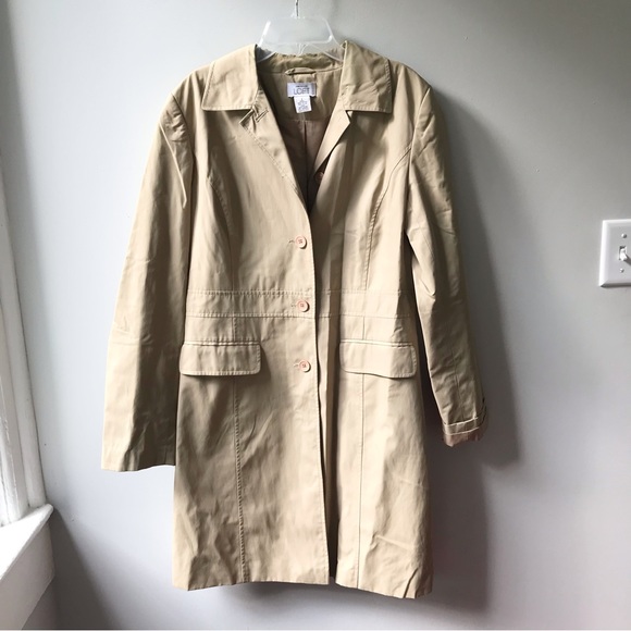 LOFT Jackets & Blazers - LOFT tan trench rain coat